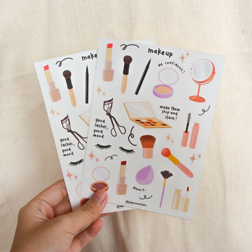 makeup sticker sheet